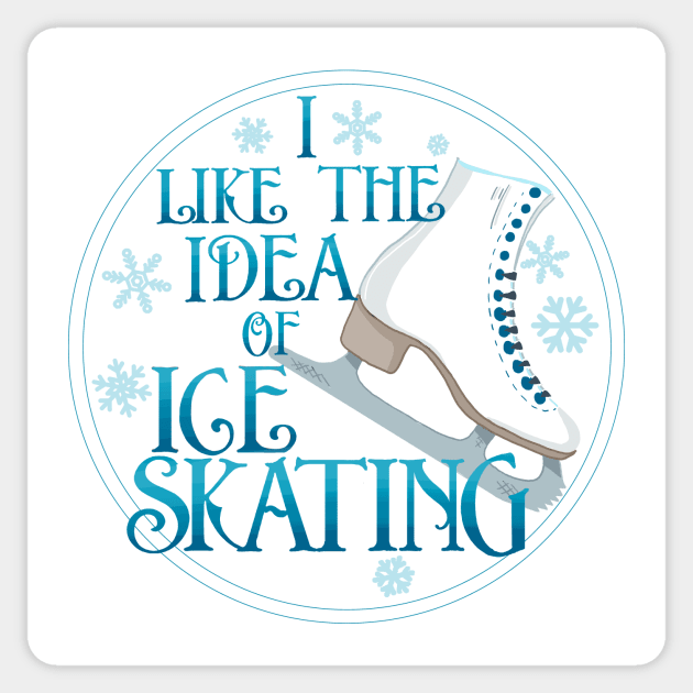 I like the idea of Ice Skating Sticker by missalexfinley